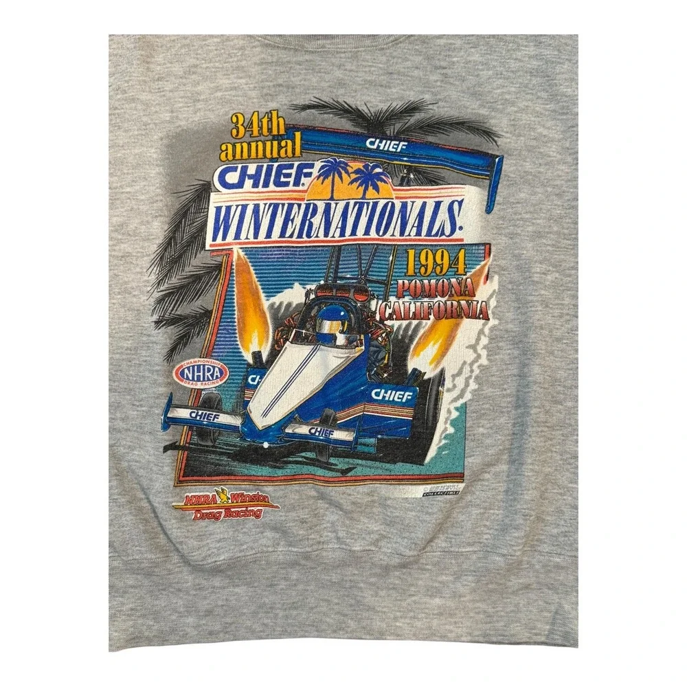 NHRA 34th Annual Chief Winternationals Winston Cup Drag Racing 1994 Sweatshirt S